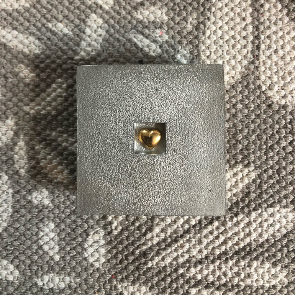 Vilmain Pewter Treasure Box with Heart
